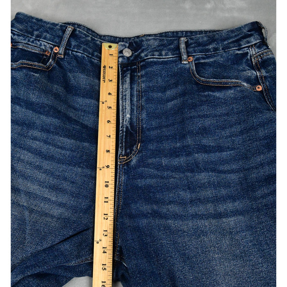 American Eagle Jeans Womens 20 Long (37x33) Curvy Super Hi-Rise Baggy Wide Leg - Picture 11 of 12